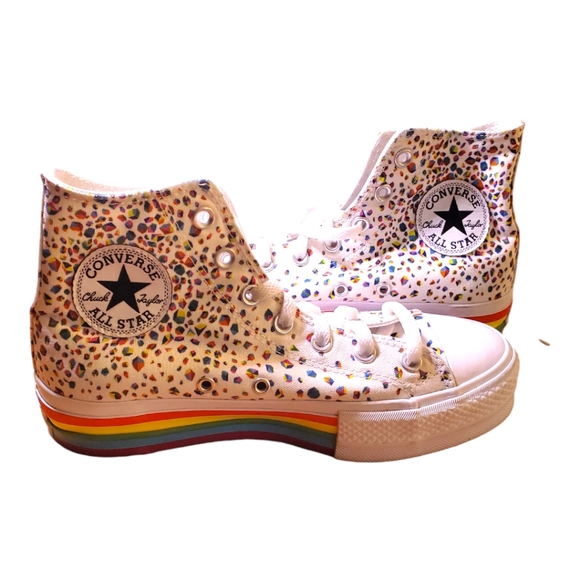 Converse Custom Pride Platform Chuck Taylor All Star By You Unisex Men 7/Women 5 - Picture 11 of 11